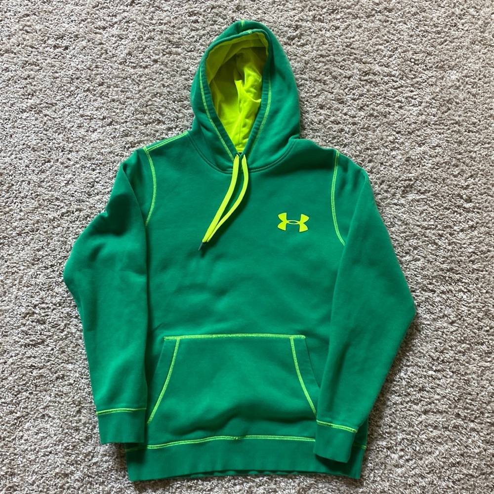 Men’s Under Armour Green Hoodie Size SM